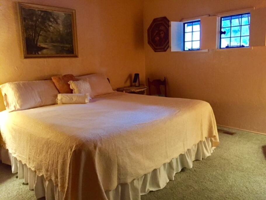 King size bed.