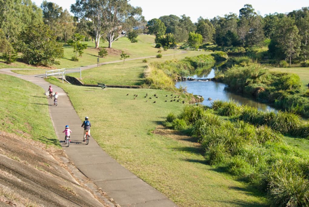 Kedron Brook is only 50m from our doorstep.