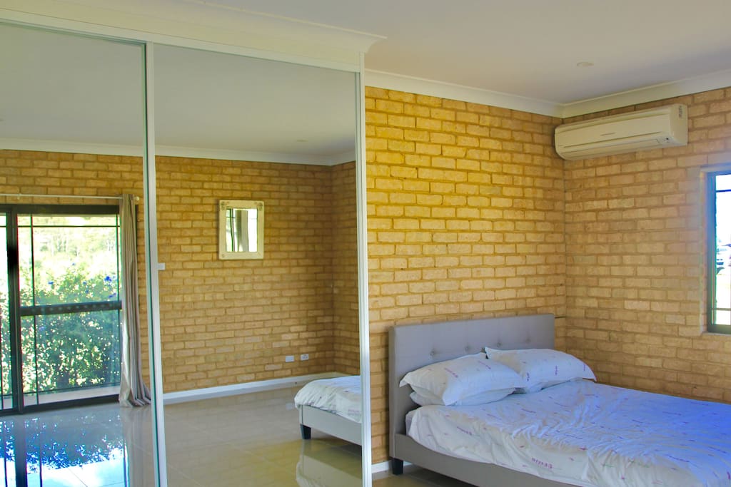 Master bedroom with air con
