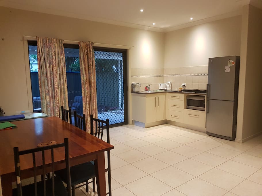 Dining and kitchen