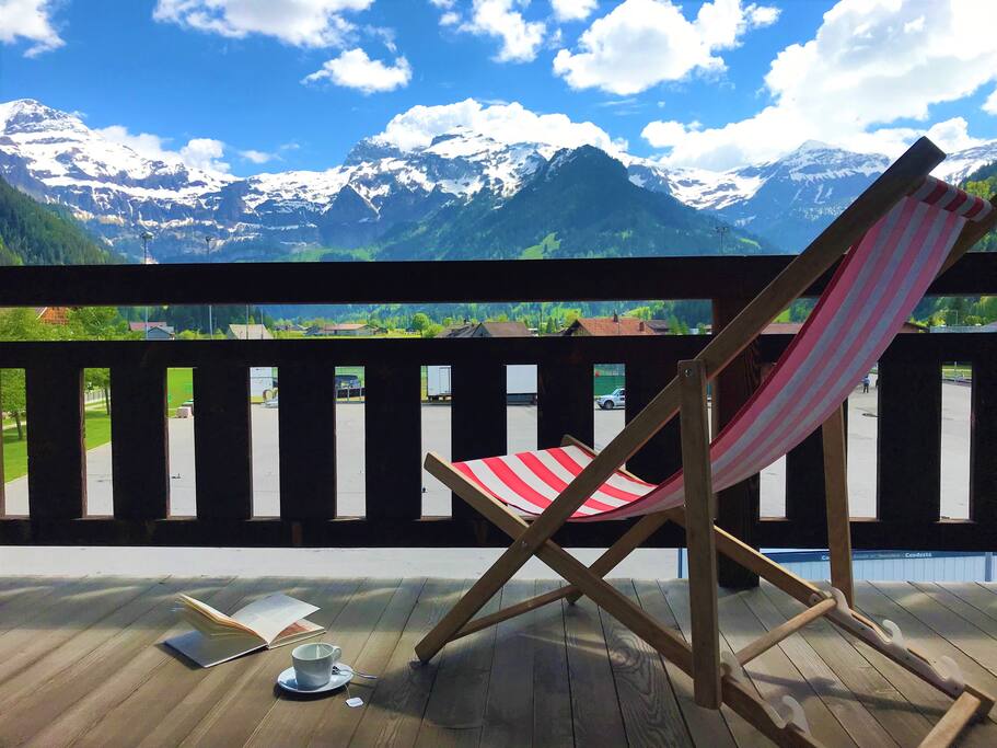 Your private balcony in the living room on second floor
