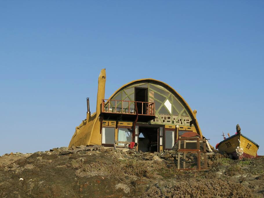 View of the house from the beach
