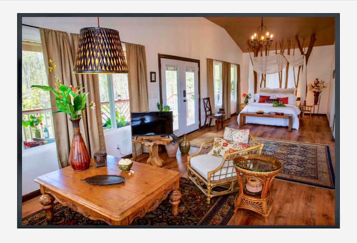 ❀𝙃𝙖𝙡𝙚 𝙇𝙖𝙣𝙞, stylish Hideaway near Volcano, Hawaii