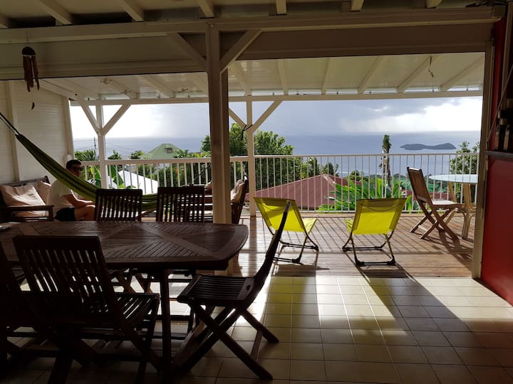 CORAL BLUE house with sea view and ilets Pigeon Houses for Rent in Bouillante , Guadeloupe