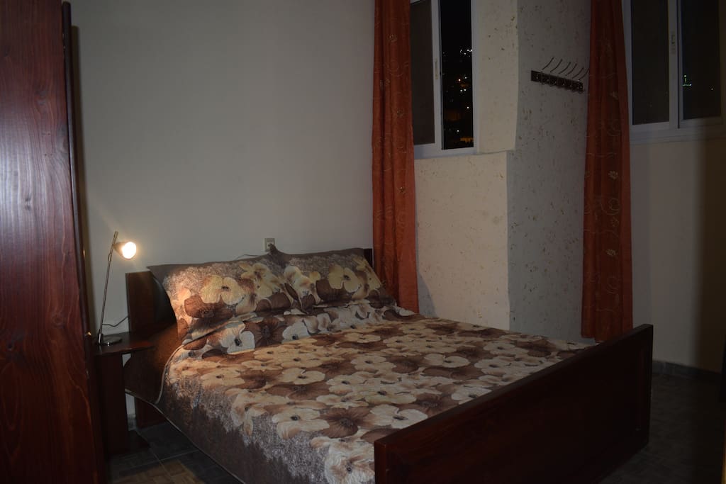 Your bedroom with a double bed