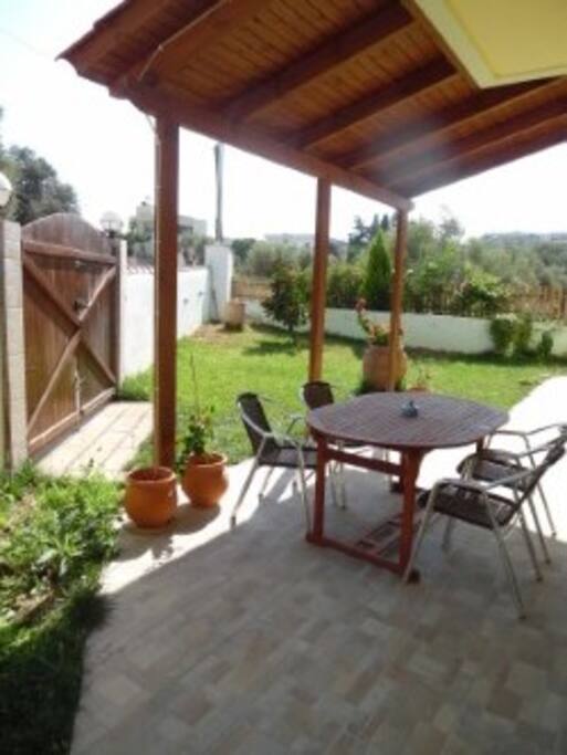 Tuin appartement 1