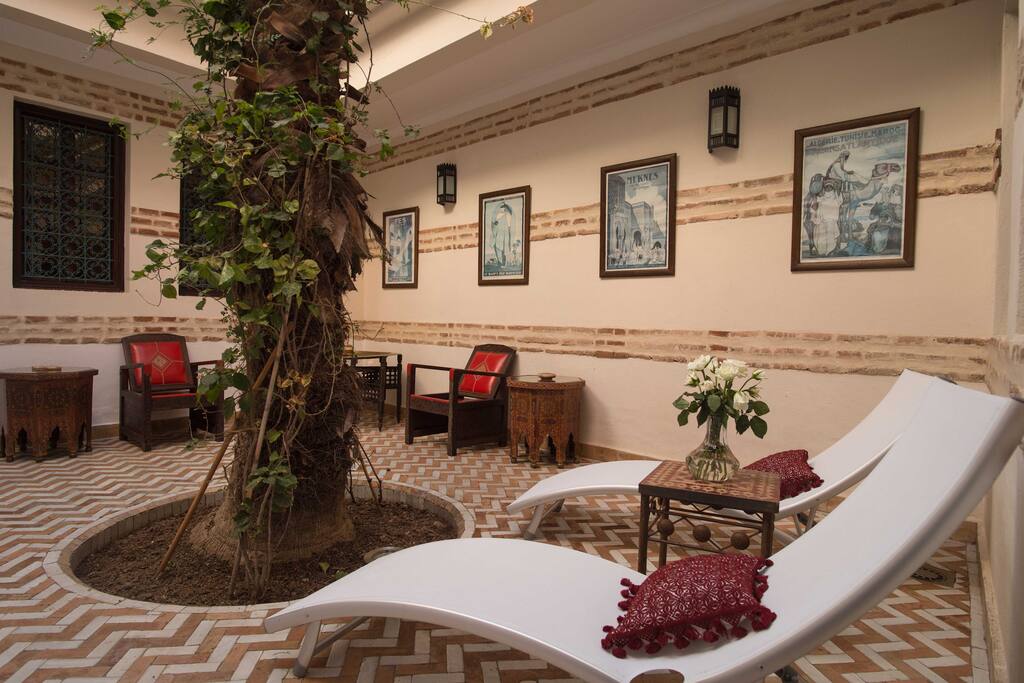 Patio privé de la chambre Ryad