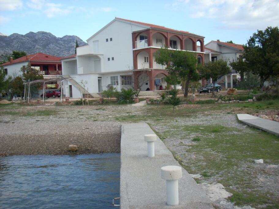 The apartment is located on the top floor
