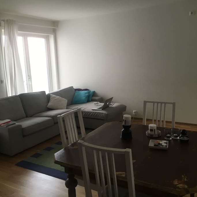 Living room and kitchen in the same room