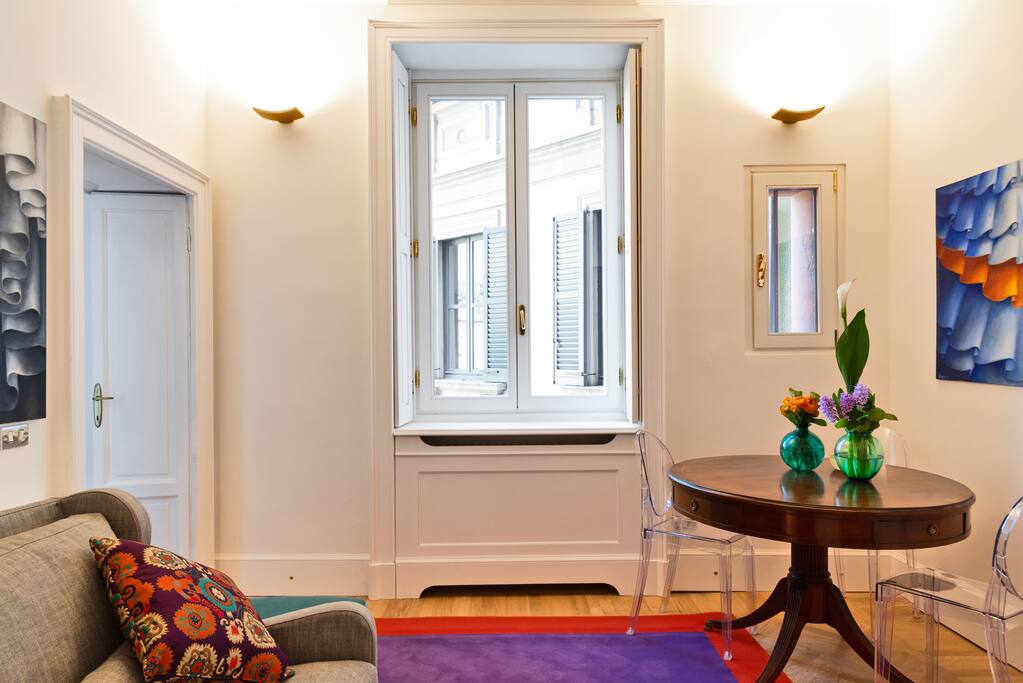 Living room and table