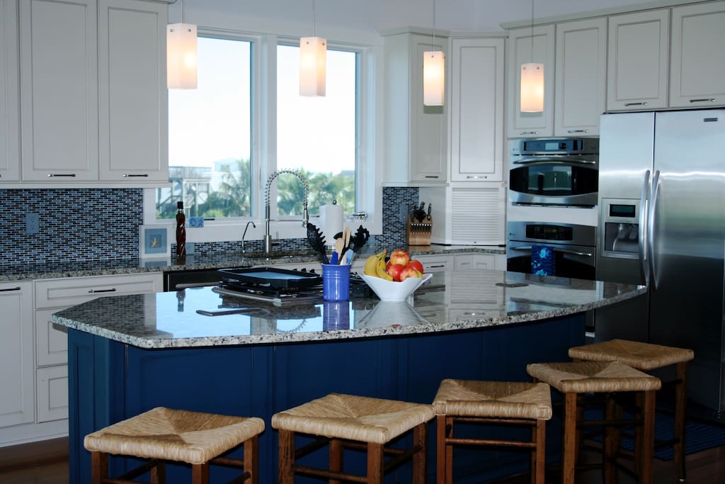 Kitchen has 2 dishwashers, advantium & conventional ovens, fully stocked for epicureans.
