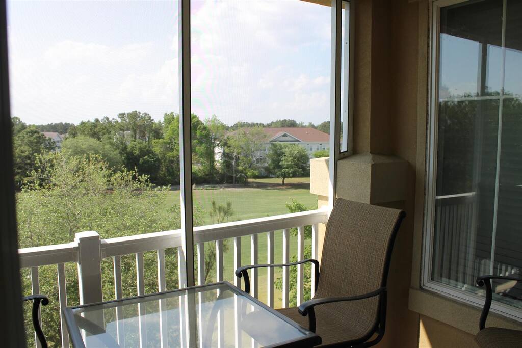 Deck overlooking 8th hole