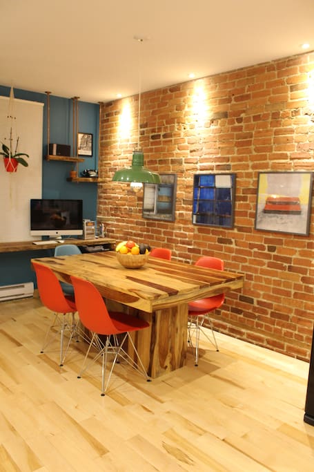 salle à manger et bureau