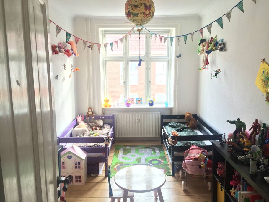 We have twins, and This is their bedrom. Lots of toys:)