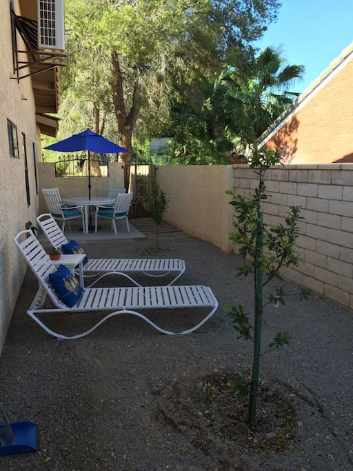 Private apartment courtyard.