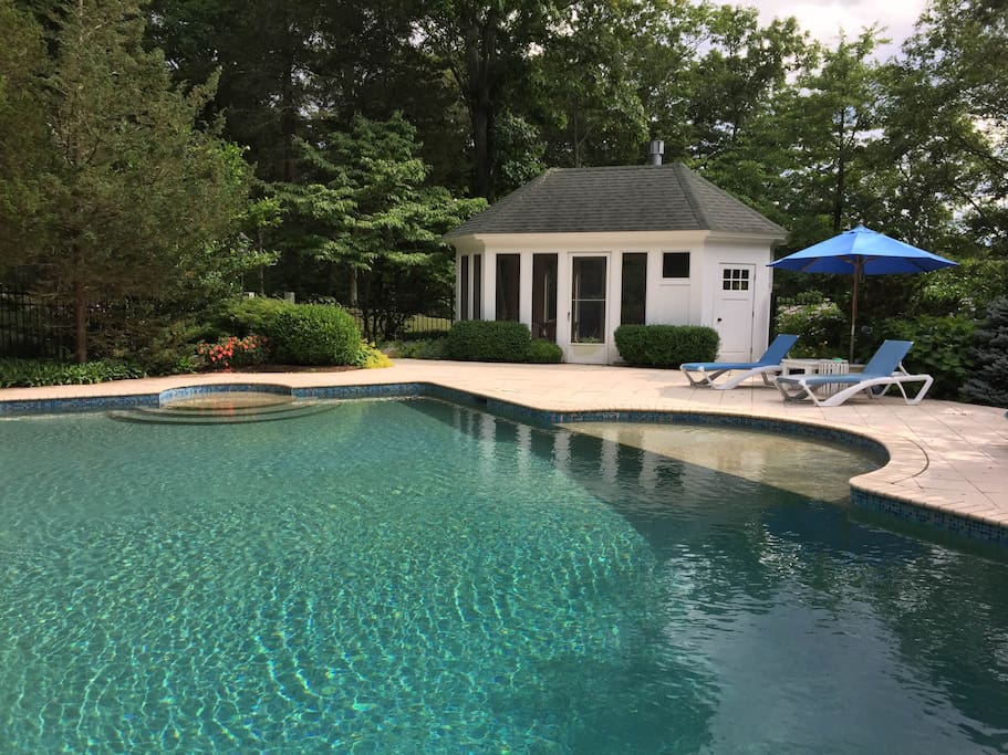 Heated saltwater pool (shared with main house)