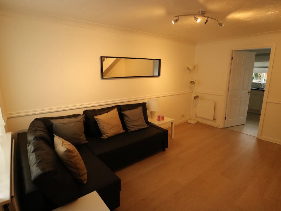 Lounge with sofa bed