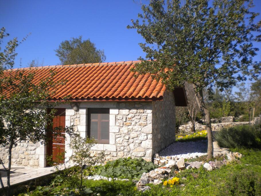 The Arcadian style Stone House.