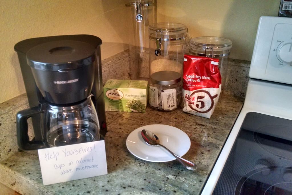 Coffee and tea available