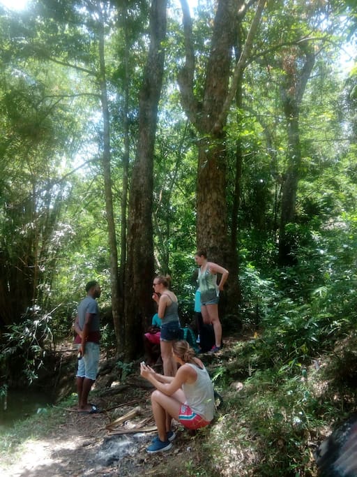 Guests from Belgium enjoying a relaxed day by the river