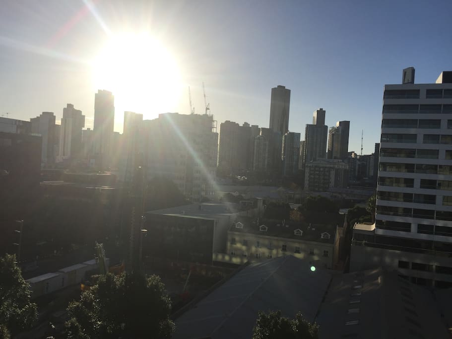 view from the balcony