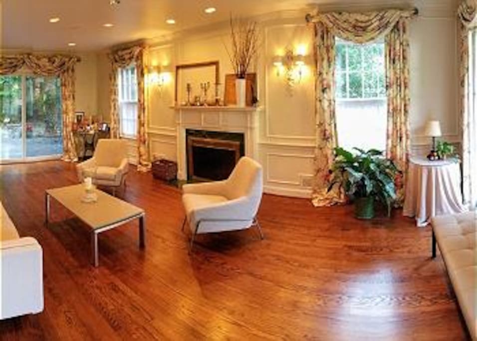 Plenty of windows to draw in the natural light.