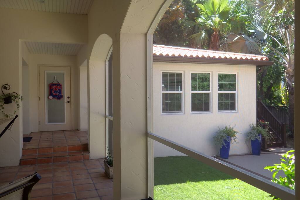 Front door of the guesthouse
