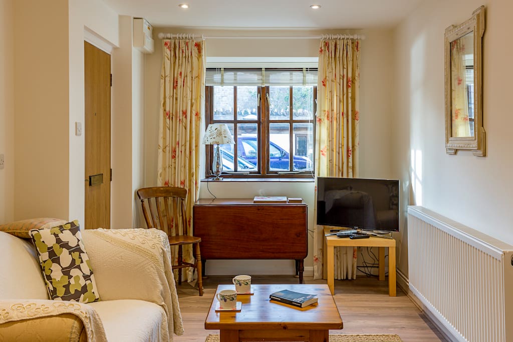 Small, but compact, the sitting area is set up to cater for your needs to relax in your own space.
