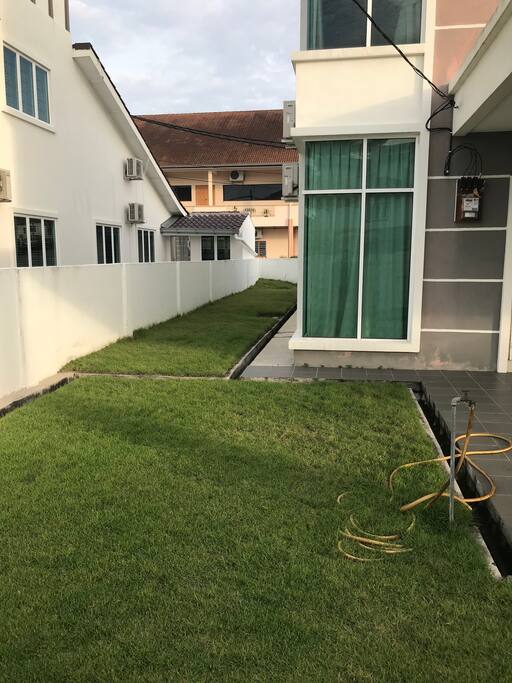 Garden lawn.