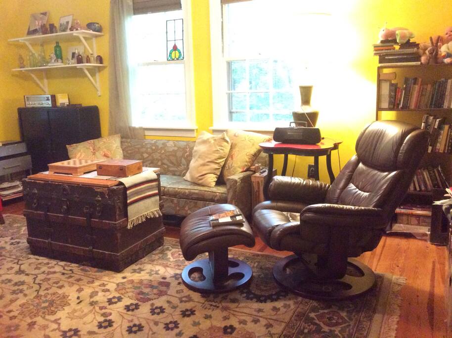 Relax in the living room.