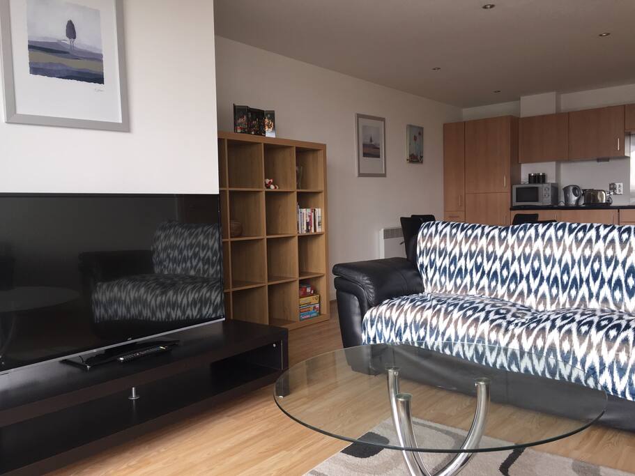 Comfortable sofas to relax on.