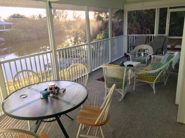 Sanibel House with a Canal View.