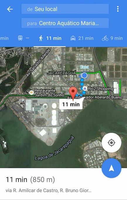 Tracking between apartment and Olympic Centre
