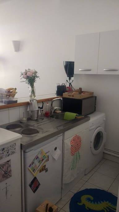 cuisine ouverte sur le salon