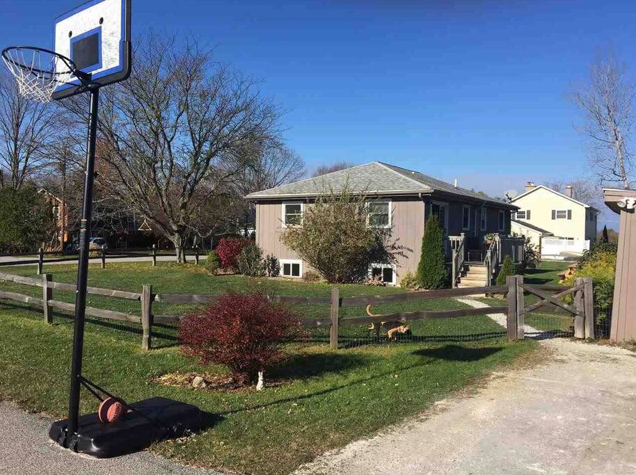 Corner lot in a small, safe and quiet neighborhood.