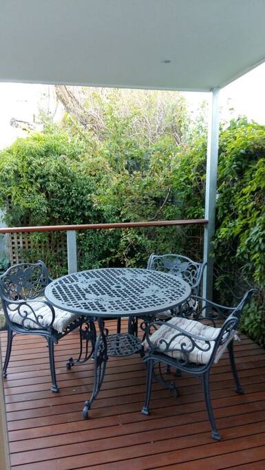 Stunning covered deck where smoking is allowed