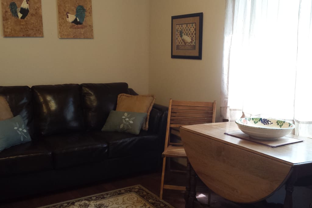 Sitting room just off the kitchen