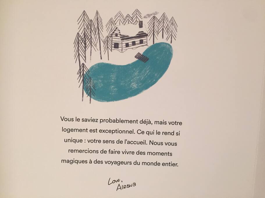 Des compliments d’AIRBNB
