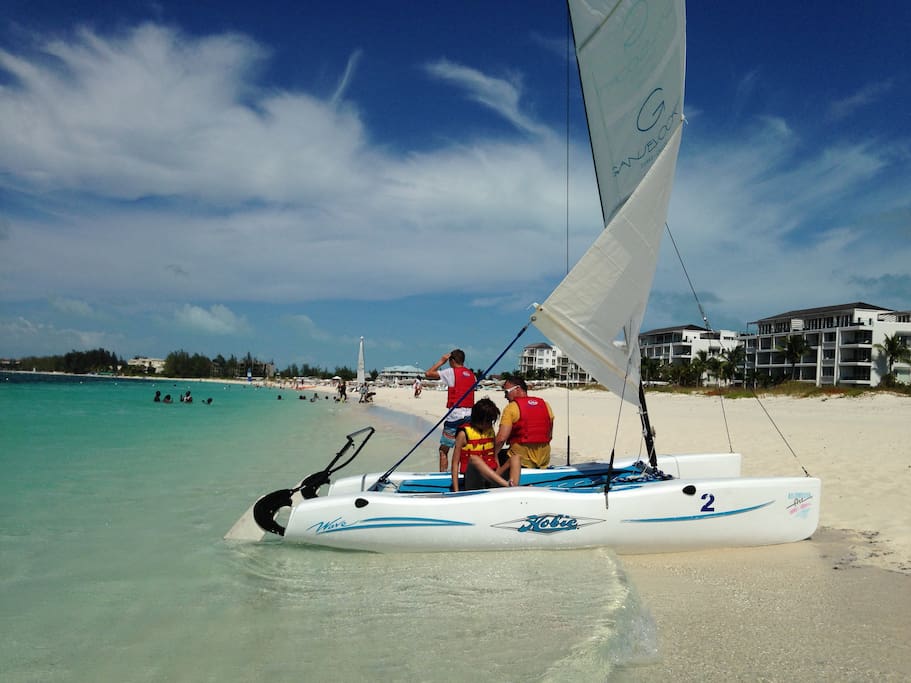 Learn to Sail down the Beach