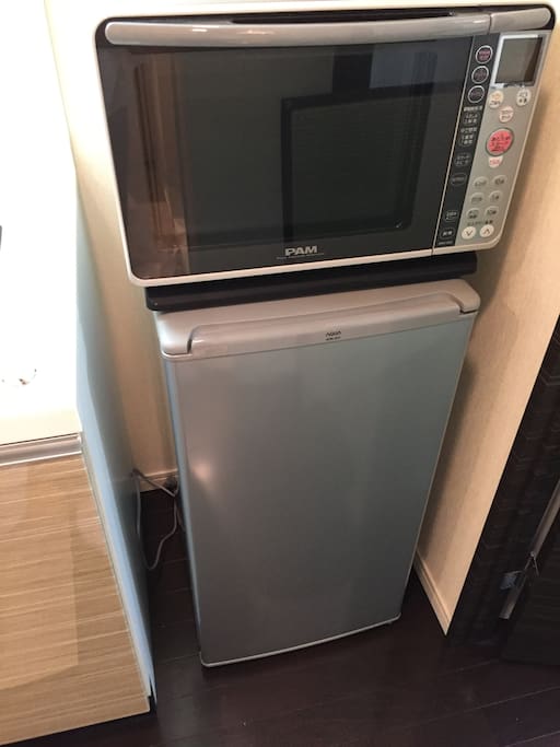 Refrigerator and Microwave oven