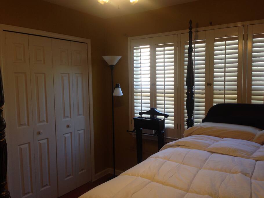 Free WiFi; wall-mounted TV with Free Netflix account in each BR