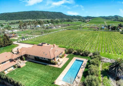 Explore 7-Acre Estate with Private Vineyard & Pool