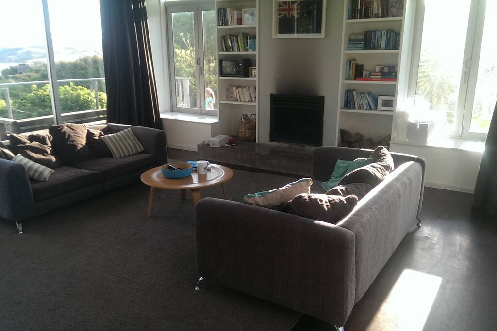 Open fire, spacious living