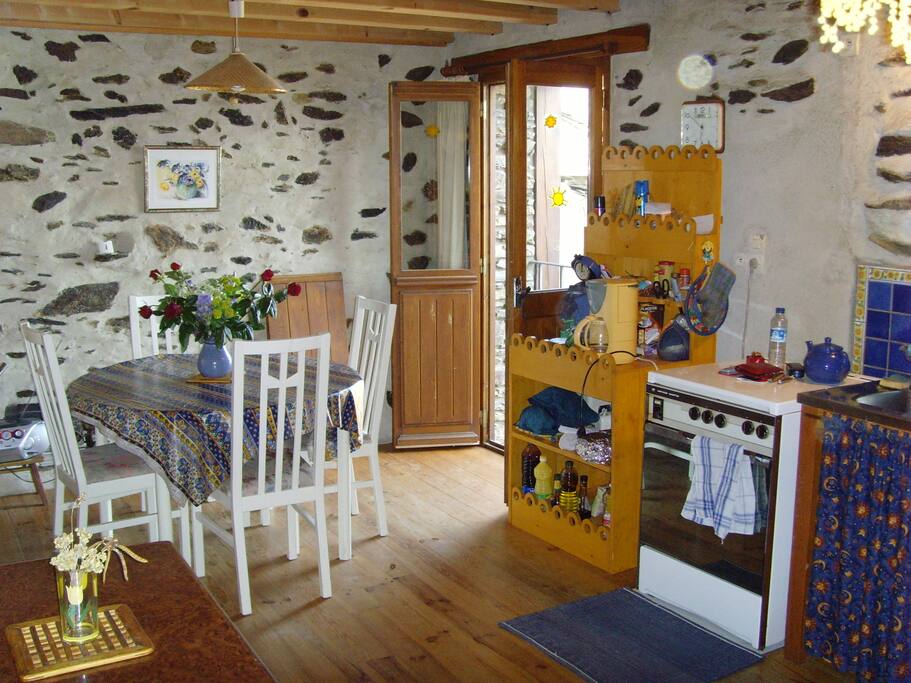 Pièce à vivre face au Canigou