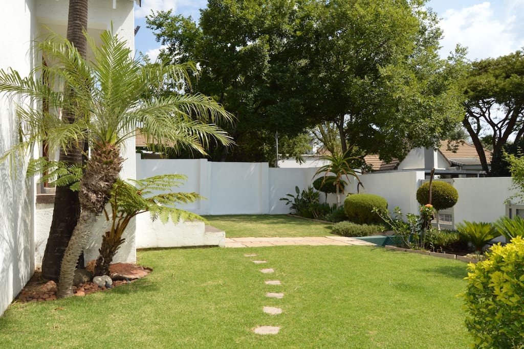 Neatly maintained garden
