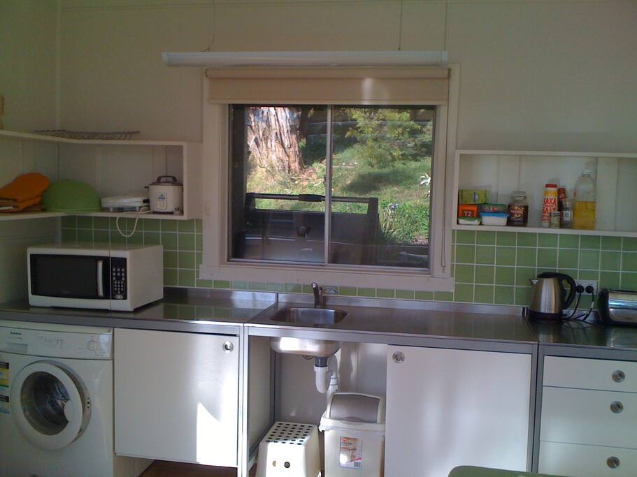 The fully renovated galley kitchen