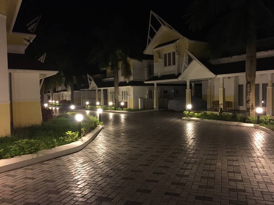 Aesthetically lit posh campus
