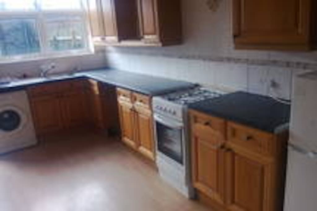 Sunny huge kitchen