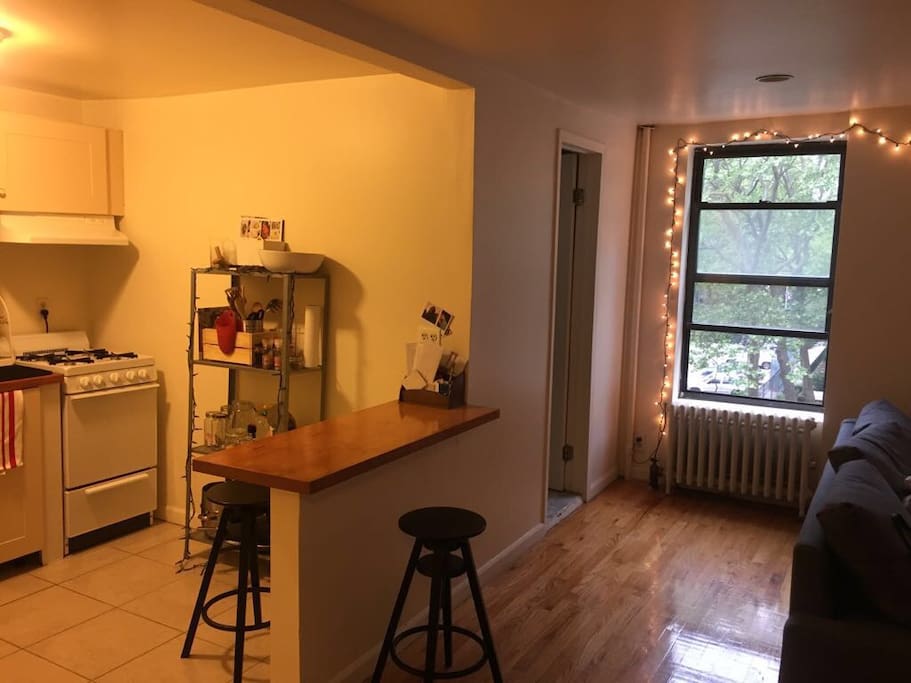 Kitchen and living room