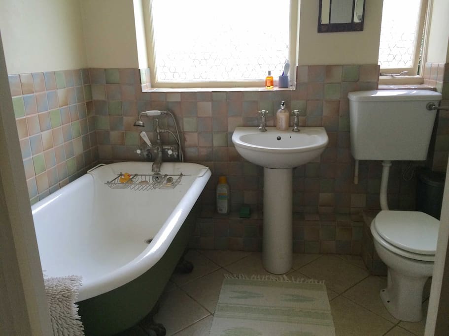 Bathroom/hand-shower, toilet